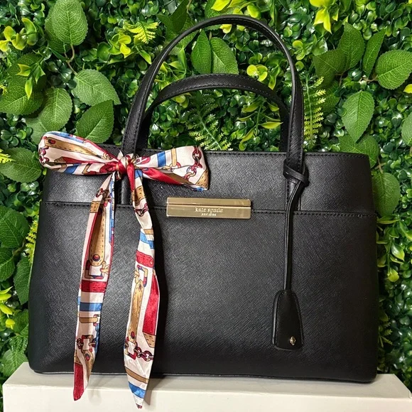 Kate Spade Black Saffiano Satchel Bag - Picture 1 of 12